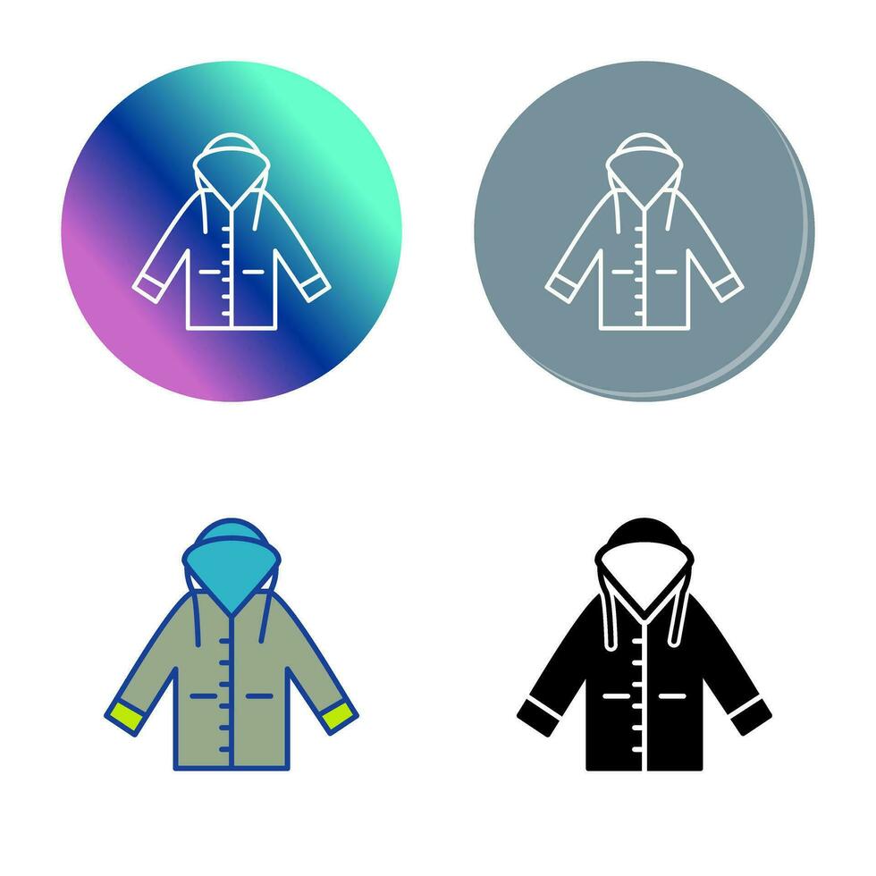 icono de vector de impermeable