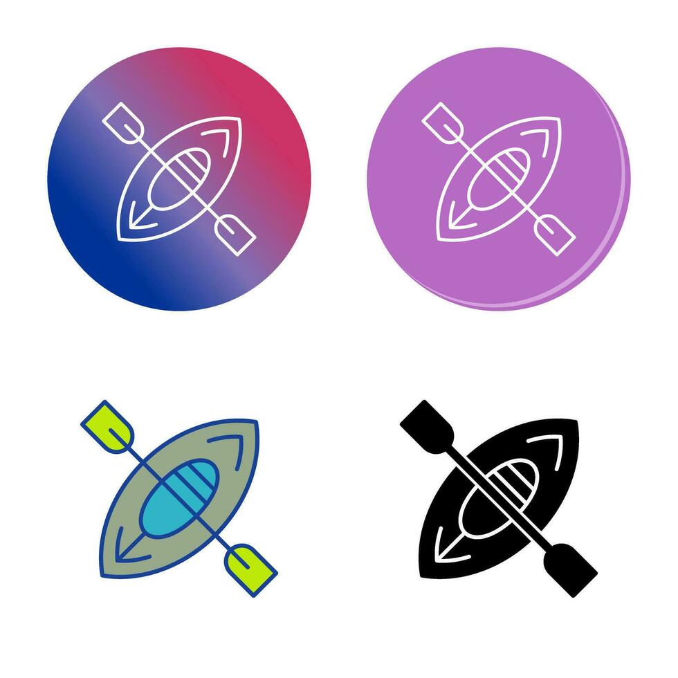 Kayak Vector Icon