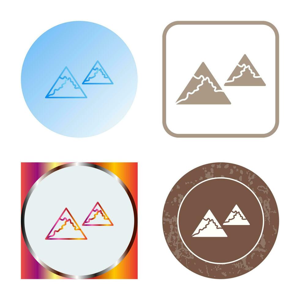 Unique Mountains Vector Icon