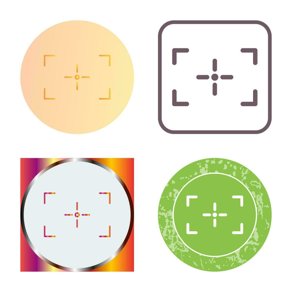 Unique Focus Vector Icon