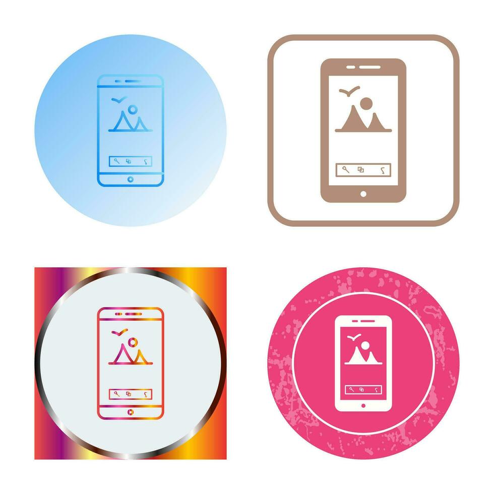 Unique Edit Picture Vector Icon
