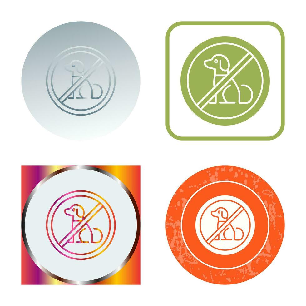 No Pets Vector Icon