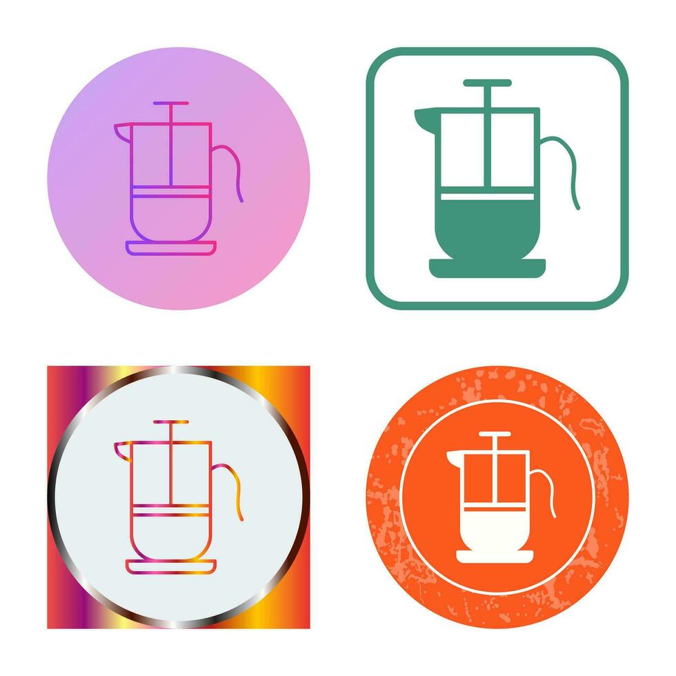 French Press Vector Icon