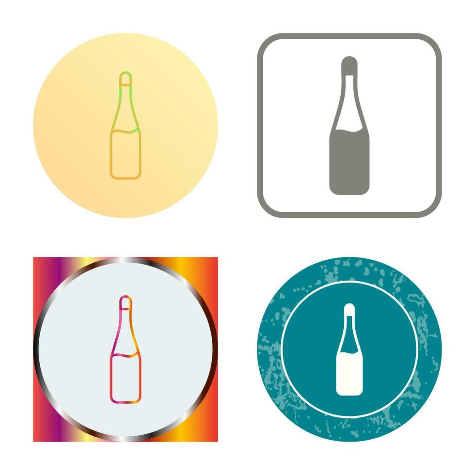 Champagne Bottle Vector Icon