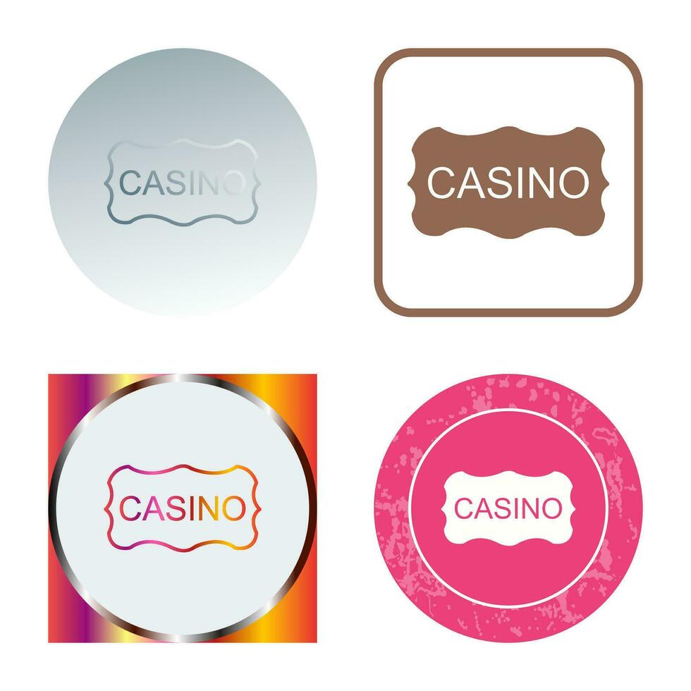 Casino Sign Vector Icon