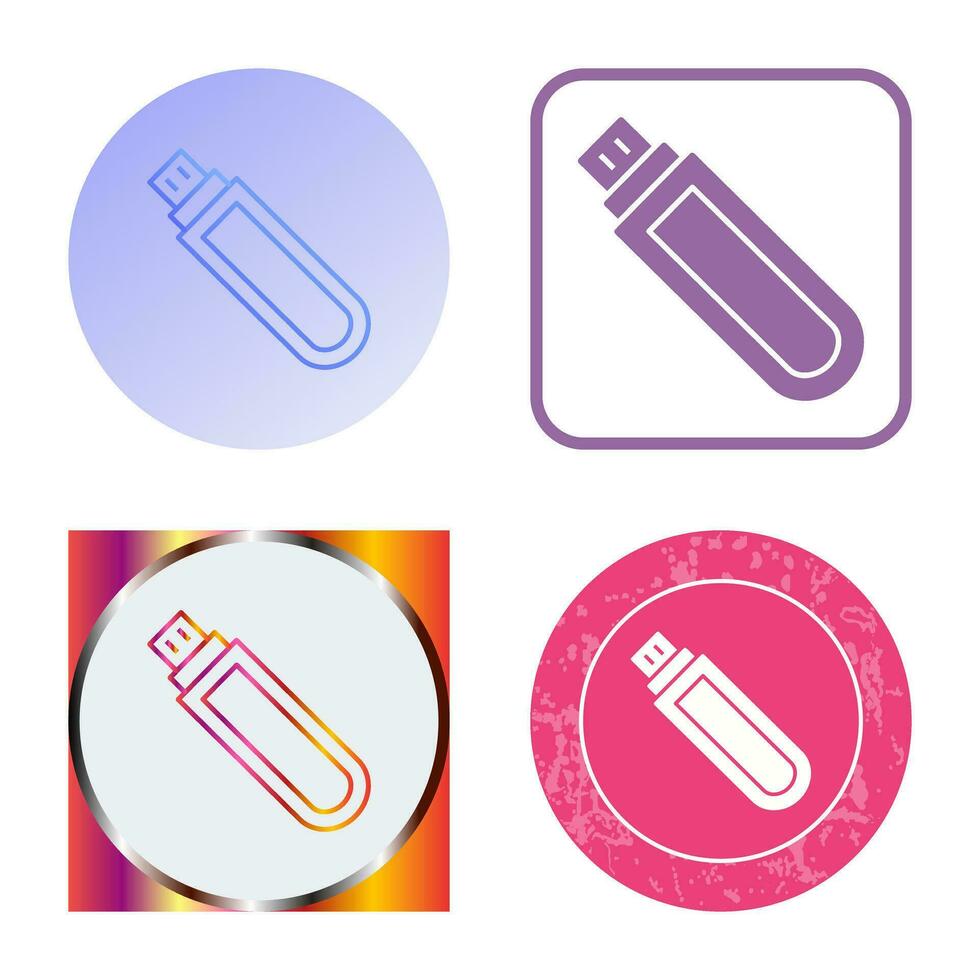 Unique USB Drive Vector Icon