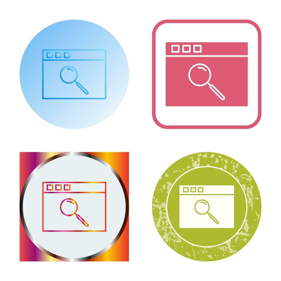 Unique Browser Vector Icon