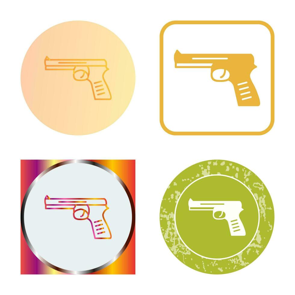 icono de vector de pistola única