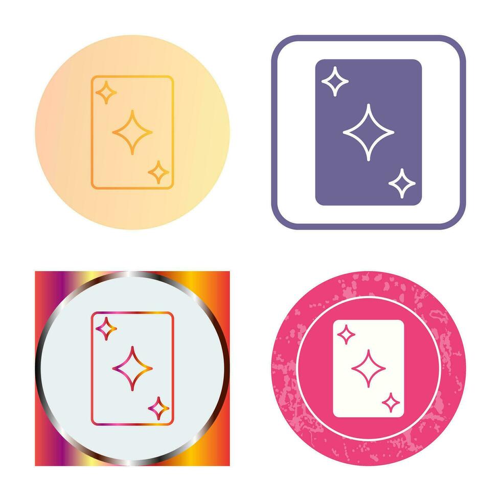 Unique Card Vector Icon