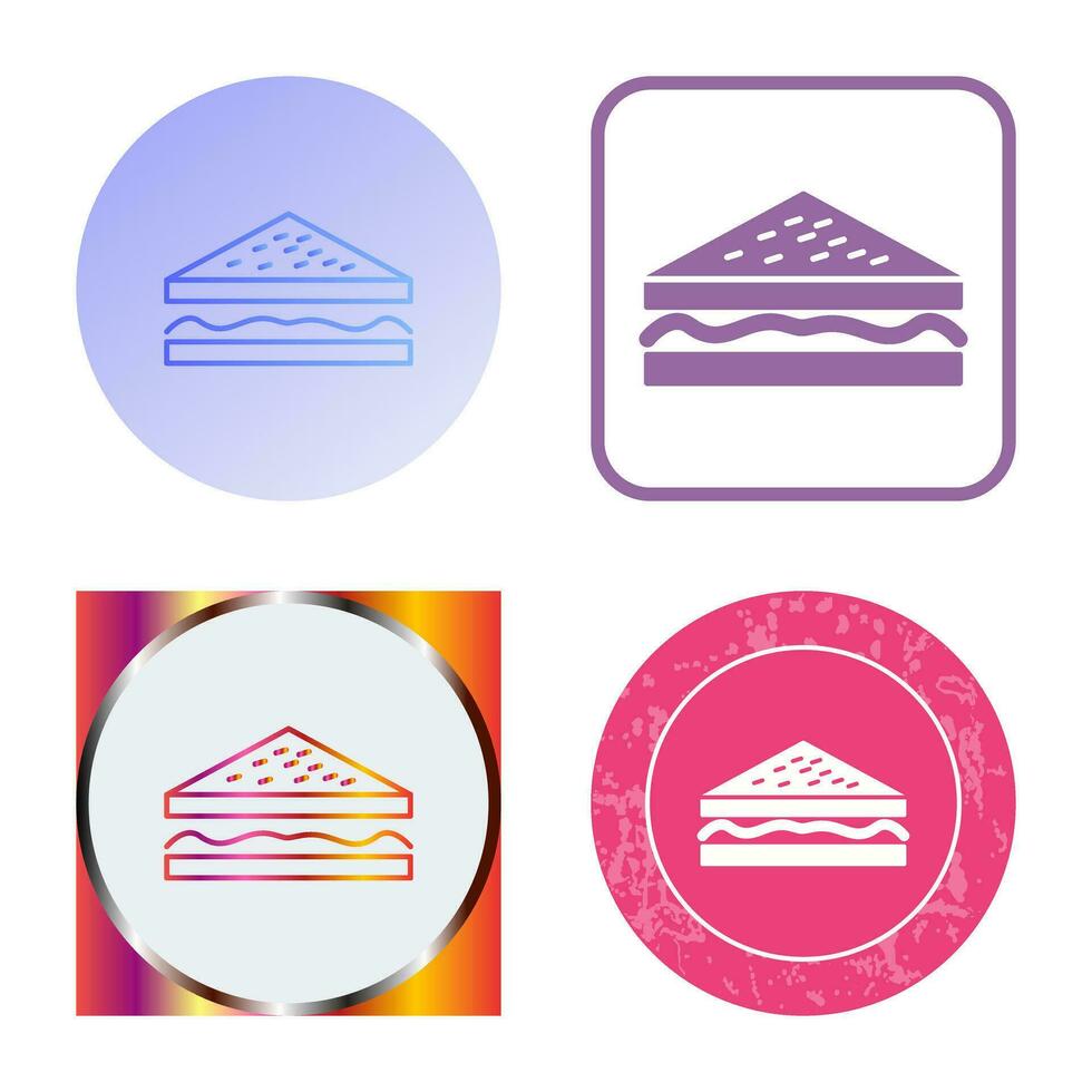 Unique Sandwich Vector Icon