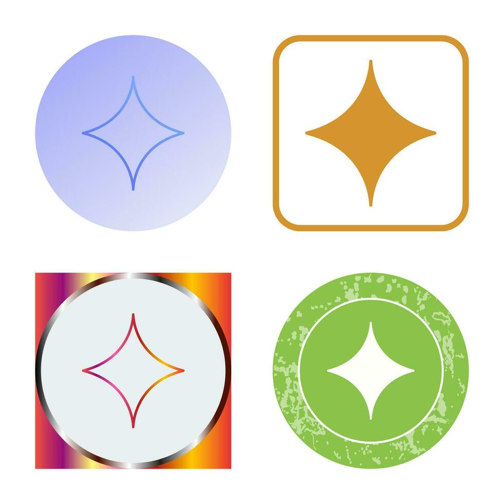 Unique Diamond Vector Icon