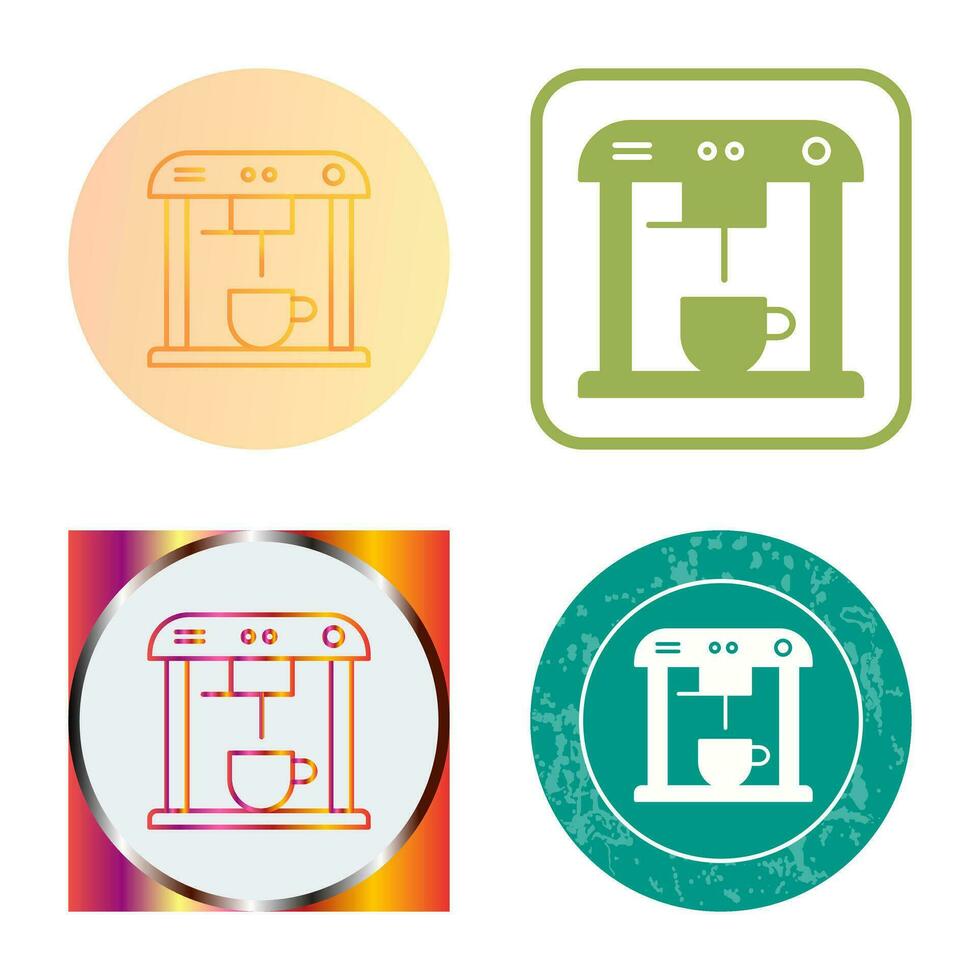 Unique Coffee Machine Vector Icon