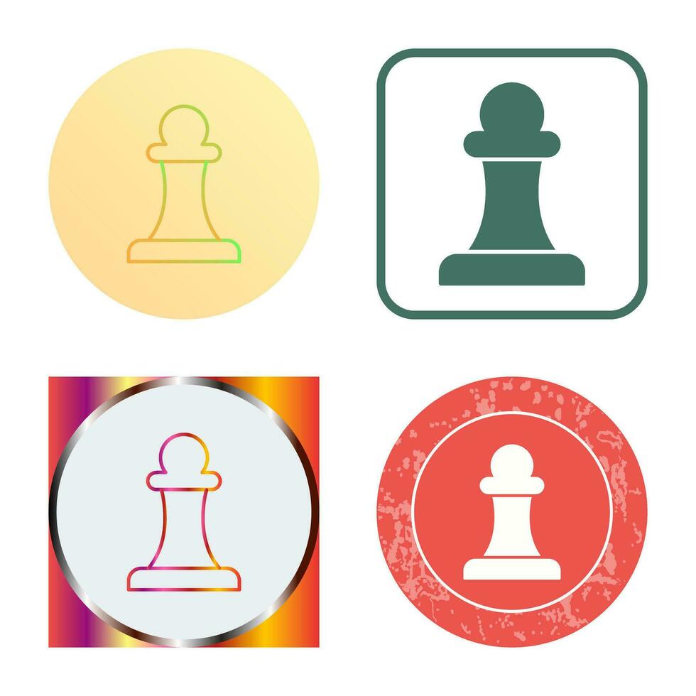 Unique Pawn Vector Icon