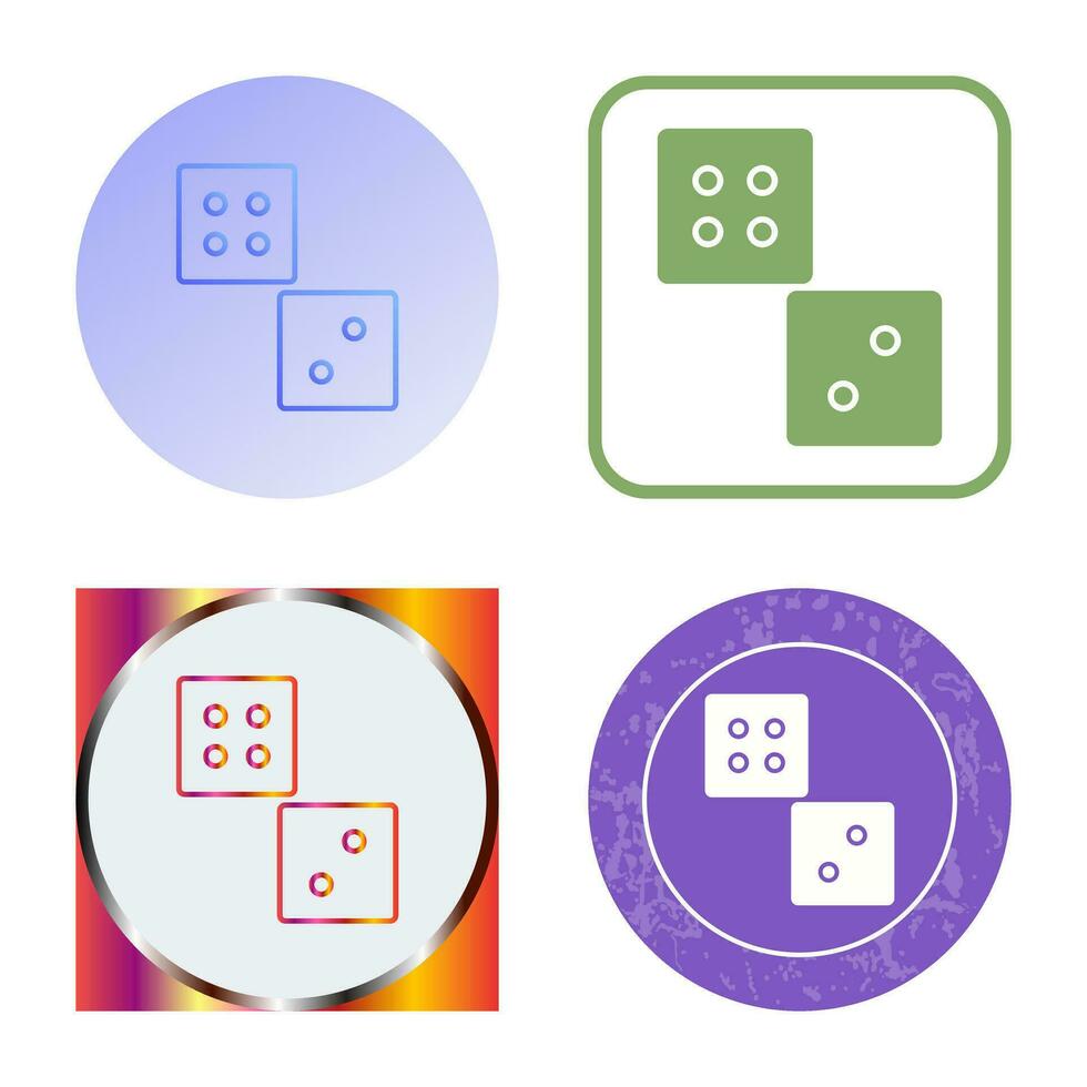 Unique Dice Vector Icon