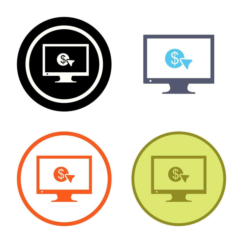 Unique Pay Per Click Vector Icon