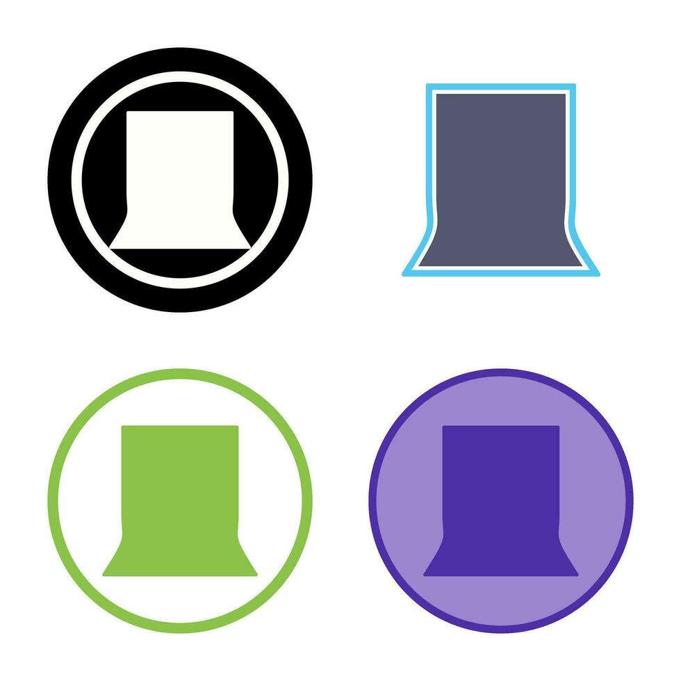 Unique Back Stand Vector Icon