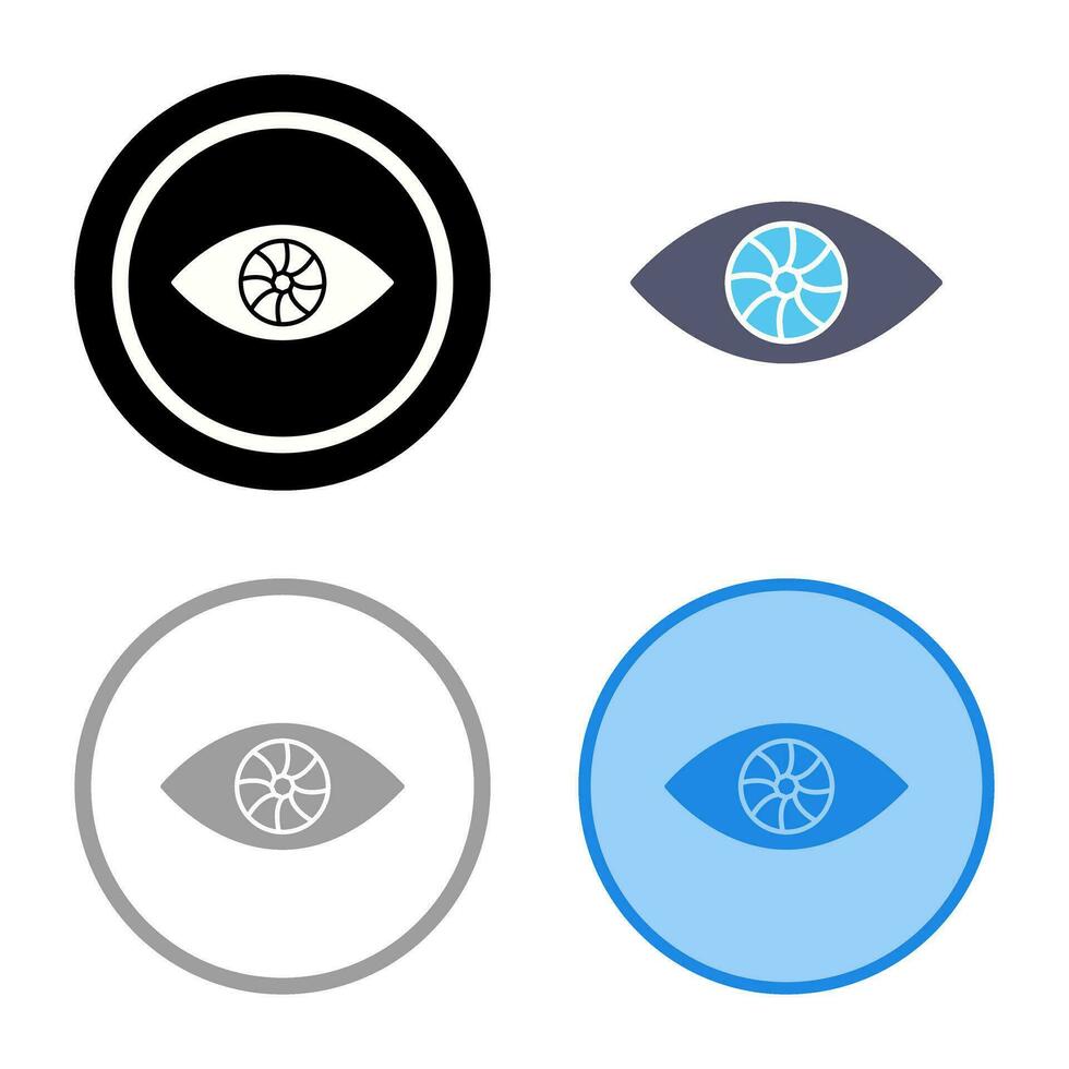 icono de vector de ojo único