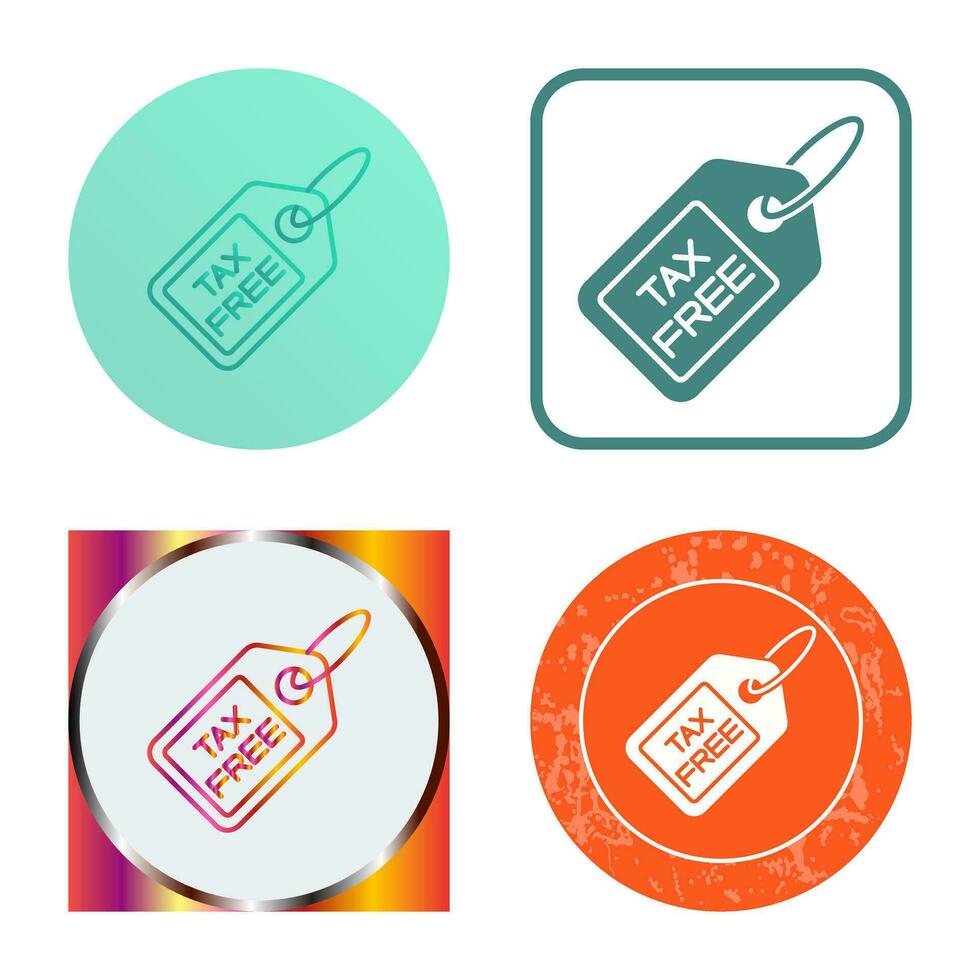 Tax Free Vector Icon