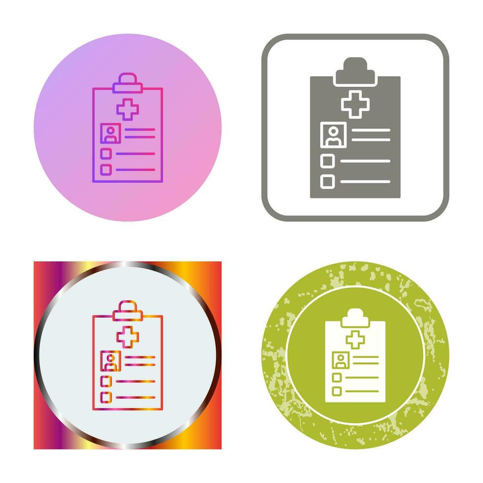 Medical Record Vector Icon