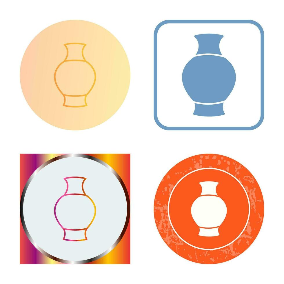 Antique Jar Vector Icon
