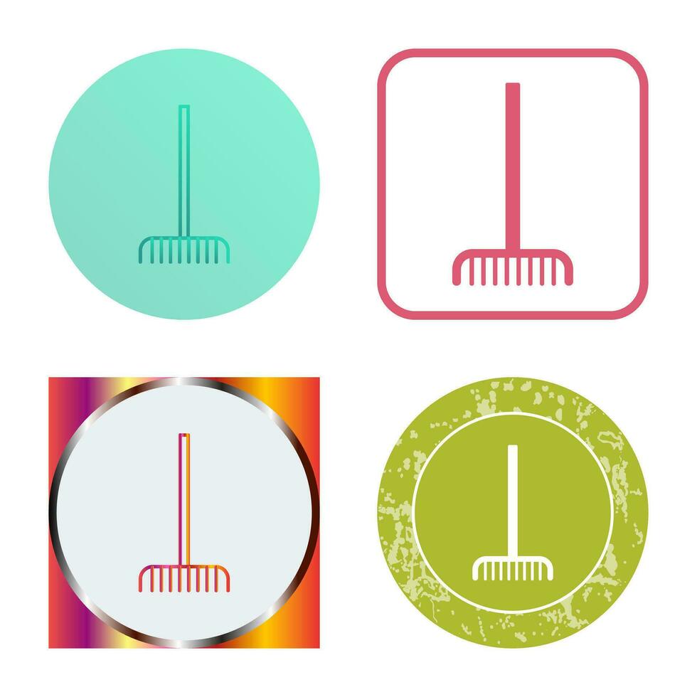 Fork picking Leaves Vector Icon