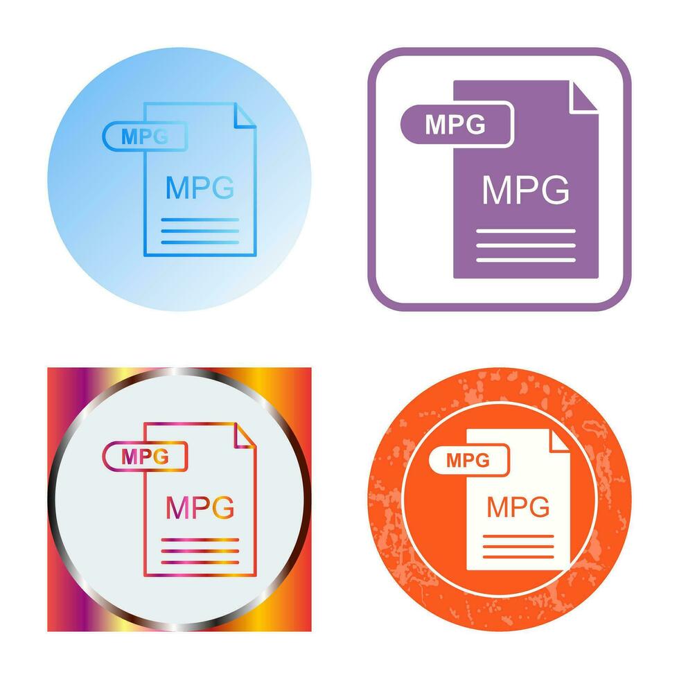 MPG Vector Icon