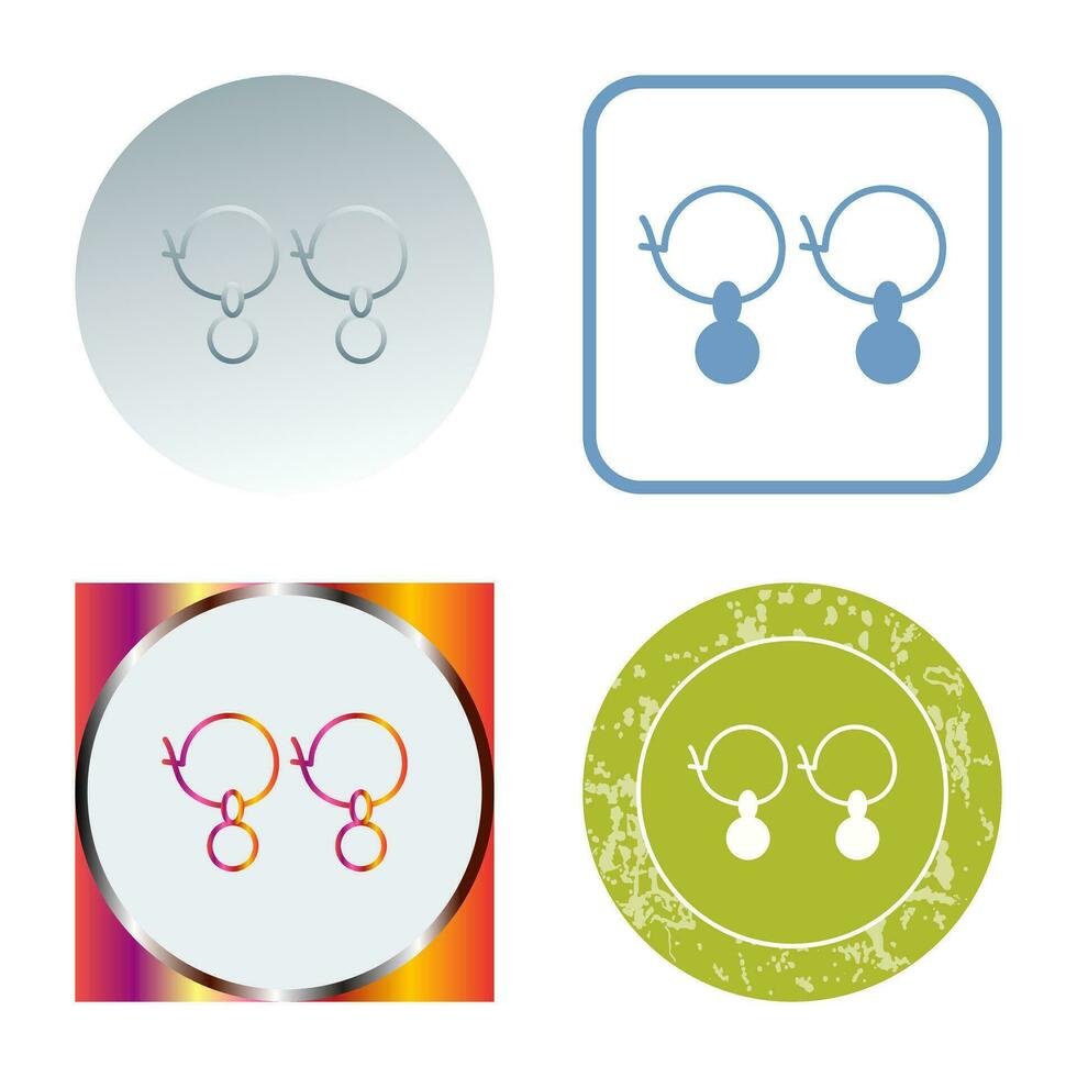 Earrings Vector Icon