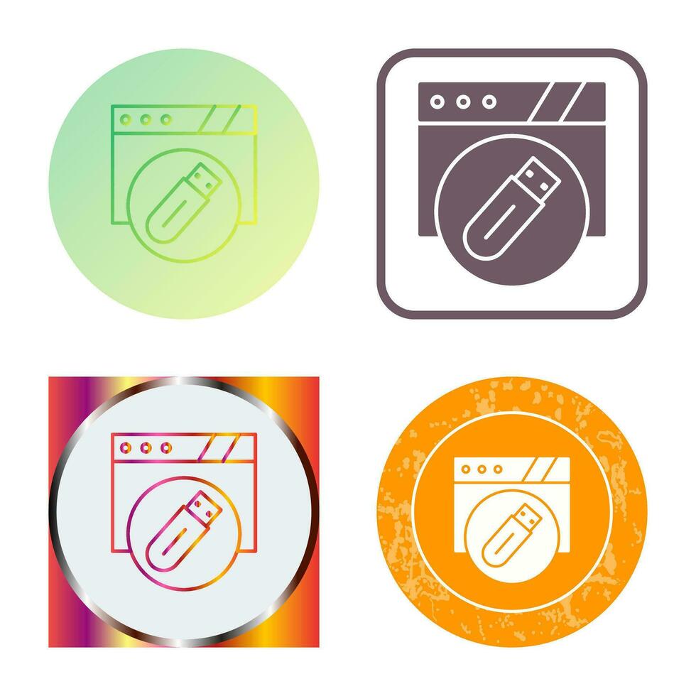 Usb Flash Drive Vector Icon