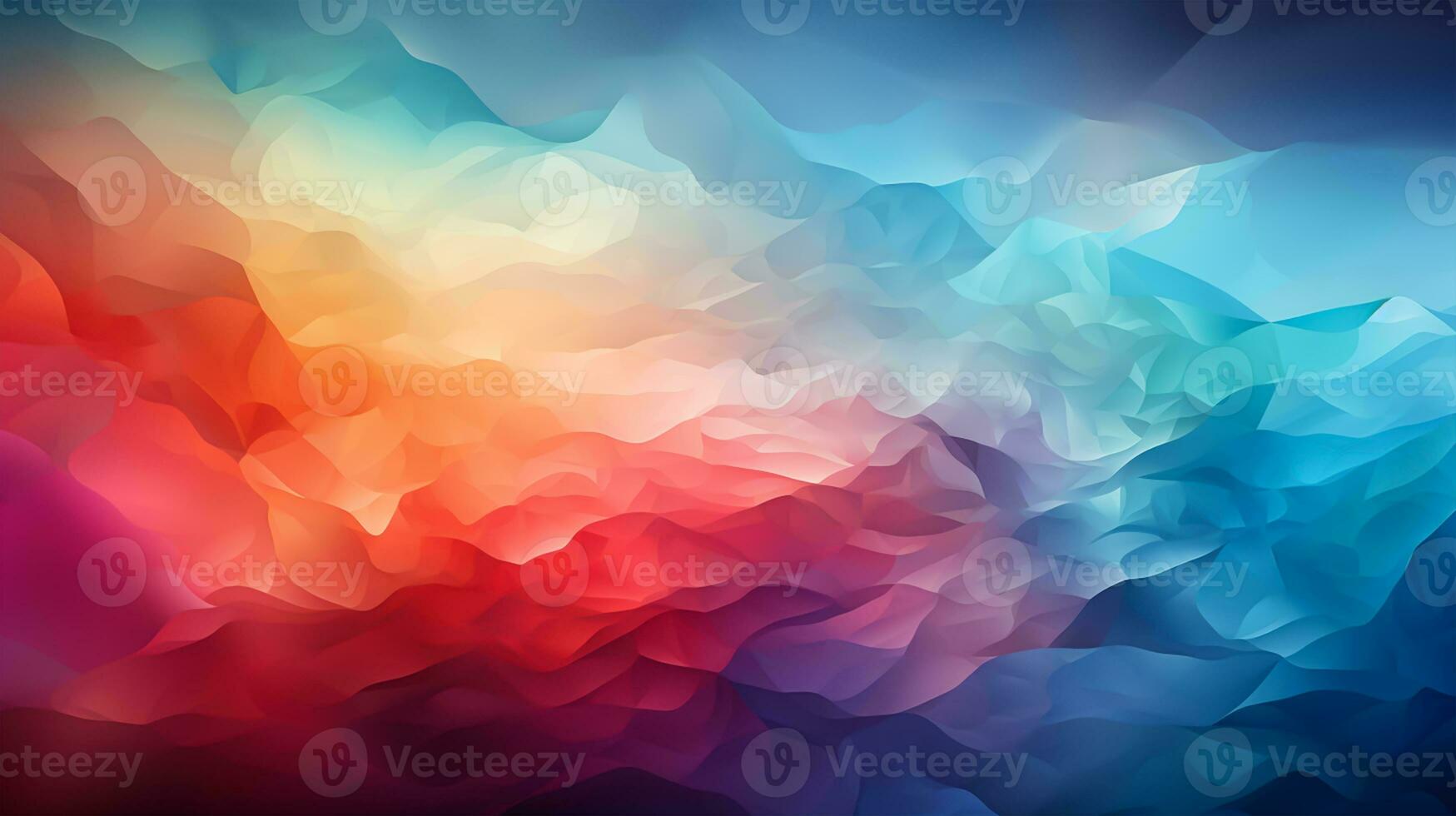 abstract background with smooth wavy lines in pink, blue and purple colors photo