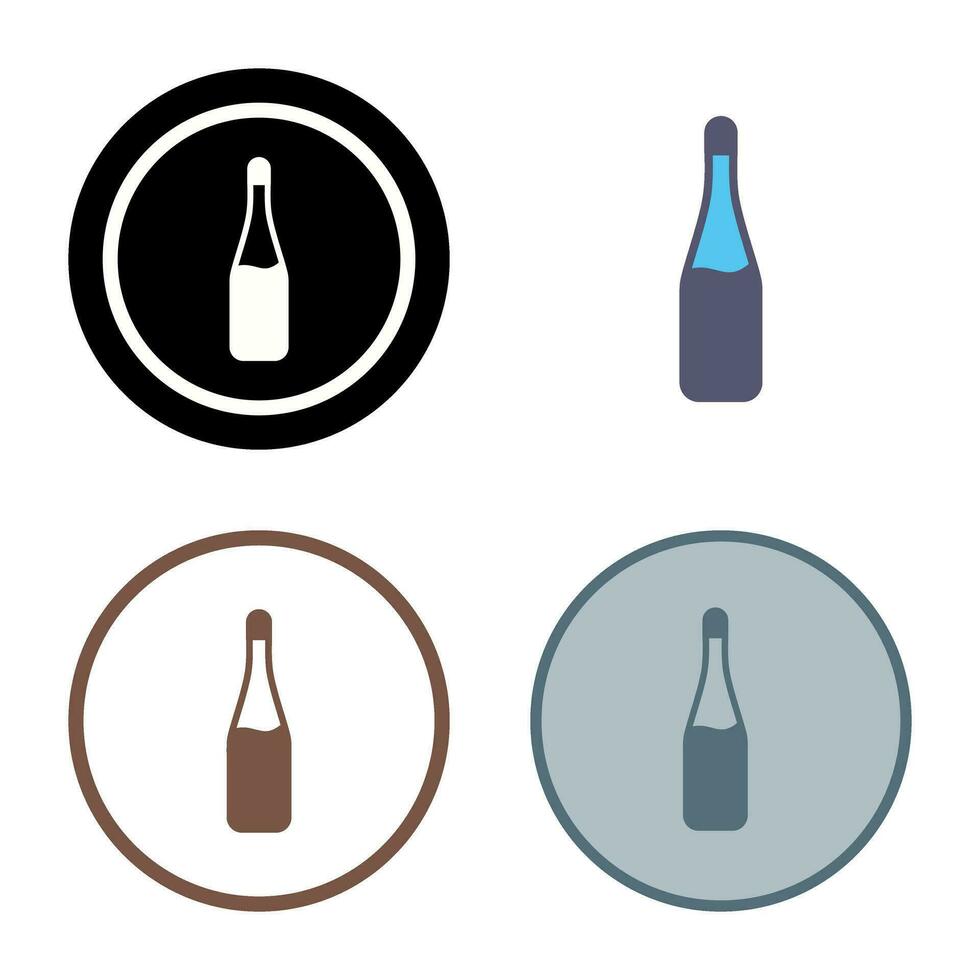 Champagne Bottle Vector Icon
