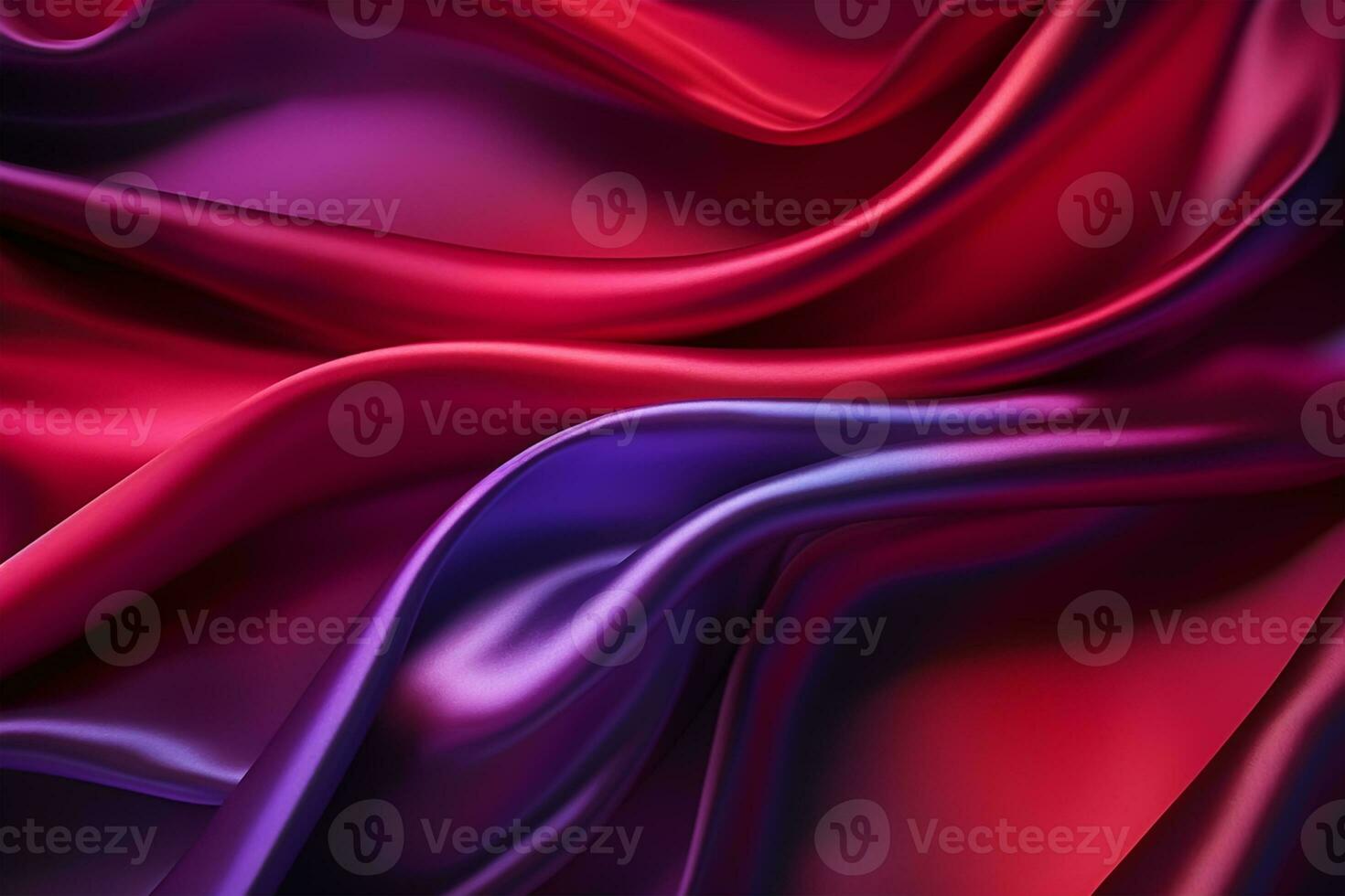 abstract background of red and blue satin fabric with some folds photo