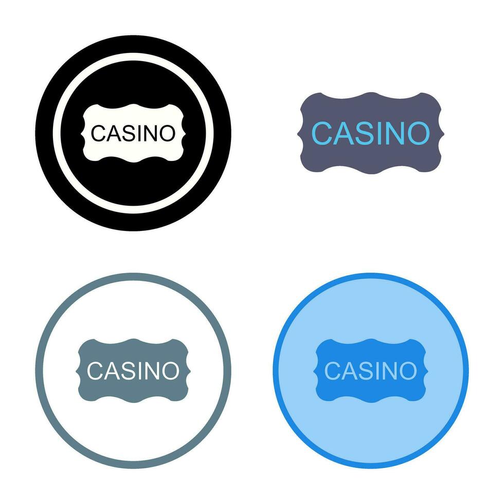 Casino Sign Vector Icon
