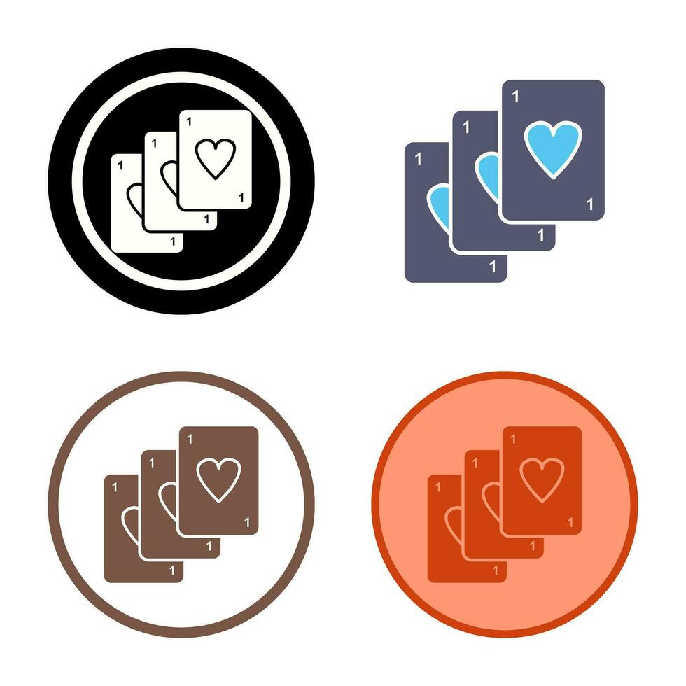 Unique Deck of Cards Vector Icon