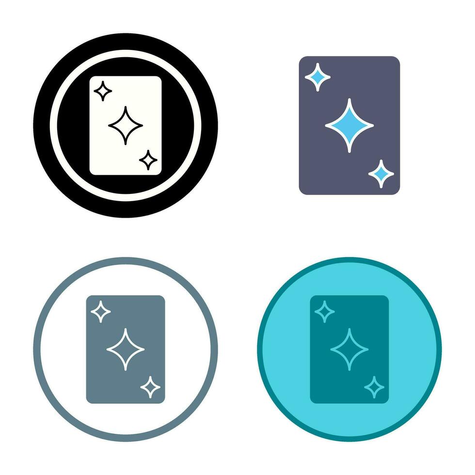 Unique Card Vector Icon