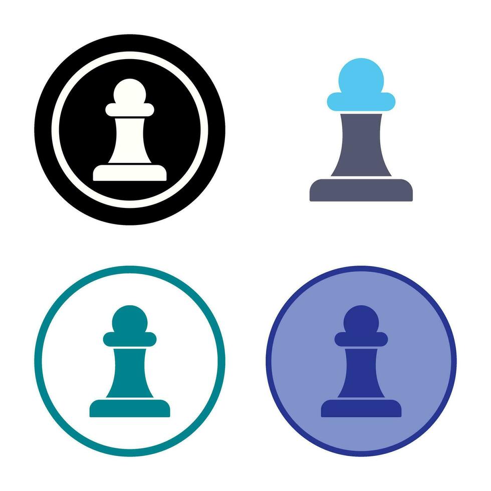 Unique Pawn Vector Icon