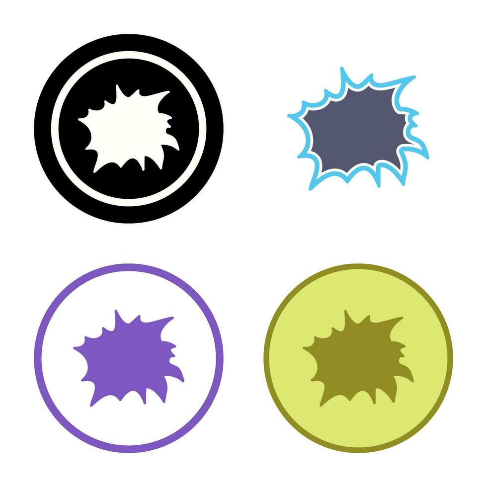 Unique Explosion Vector Icon