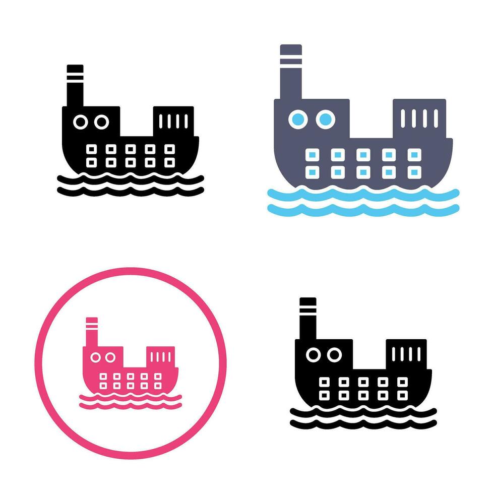 Cargo Ship Vector Icon