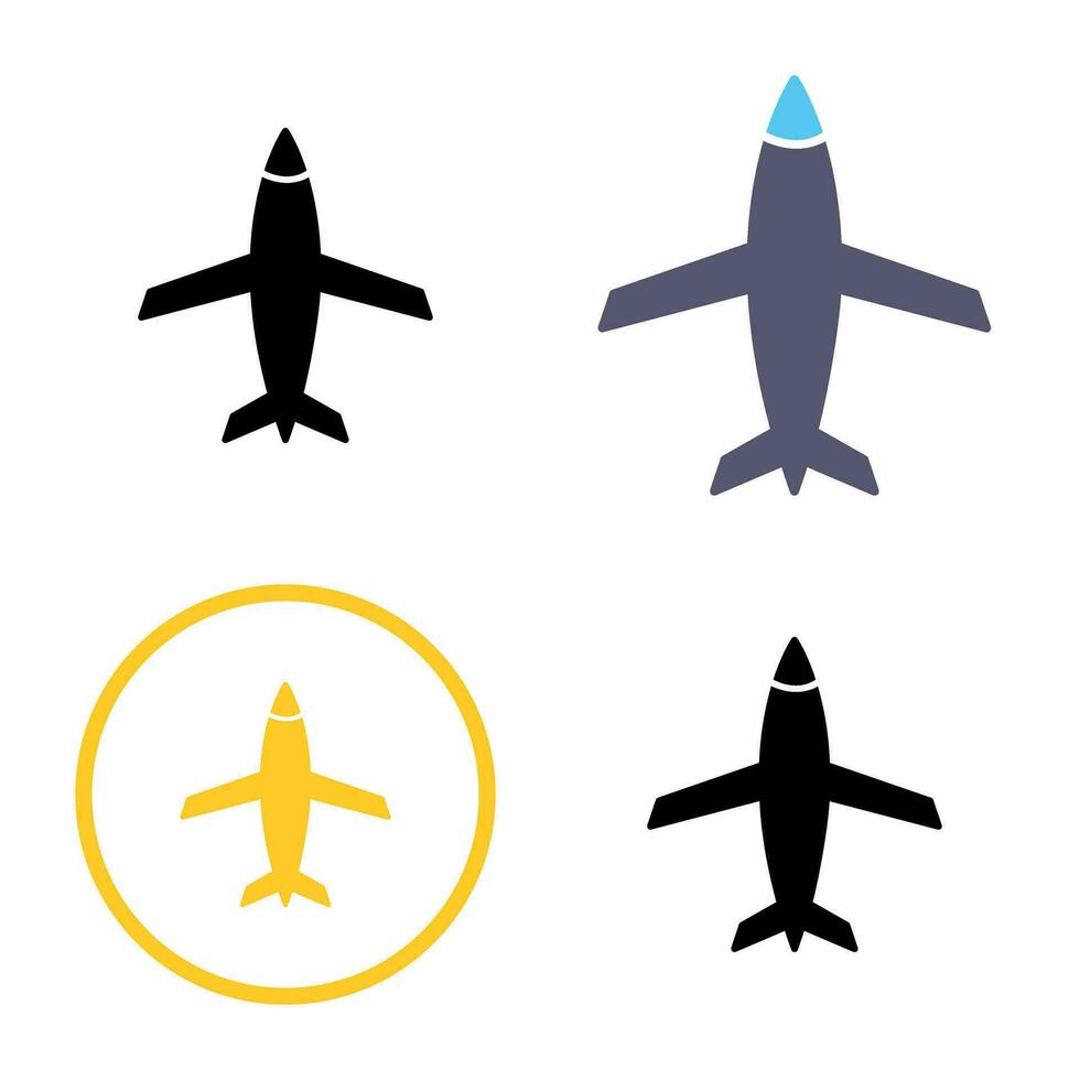 icono de vector de avión