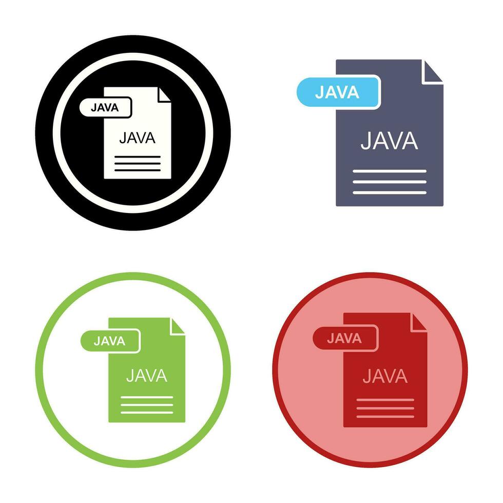 icono de vector de java