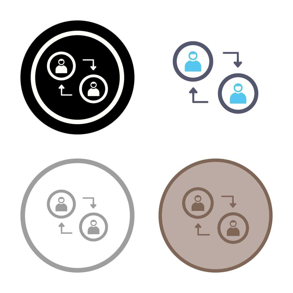 Connected Profiles Vector Icon