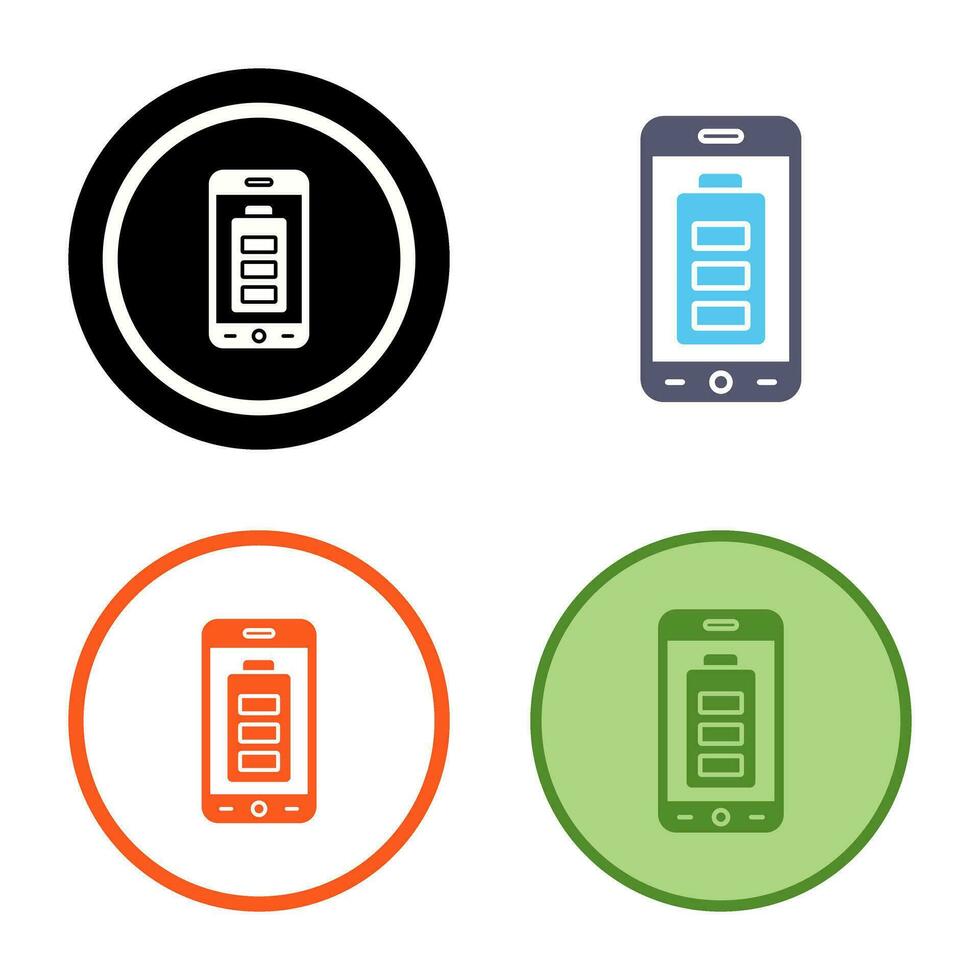 Mobile Battery Vector Icon