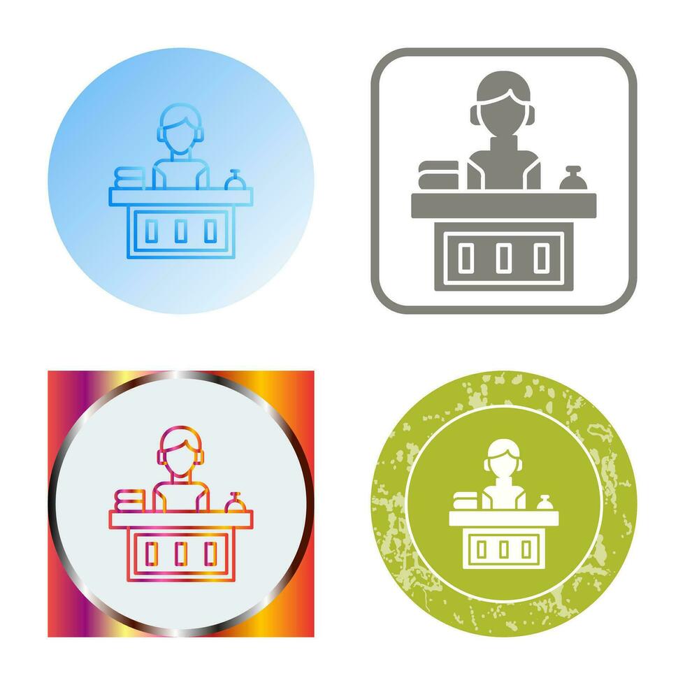 Office Reception Vector Icon
