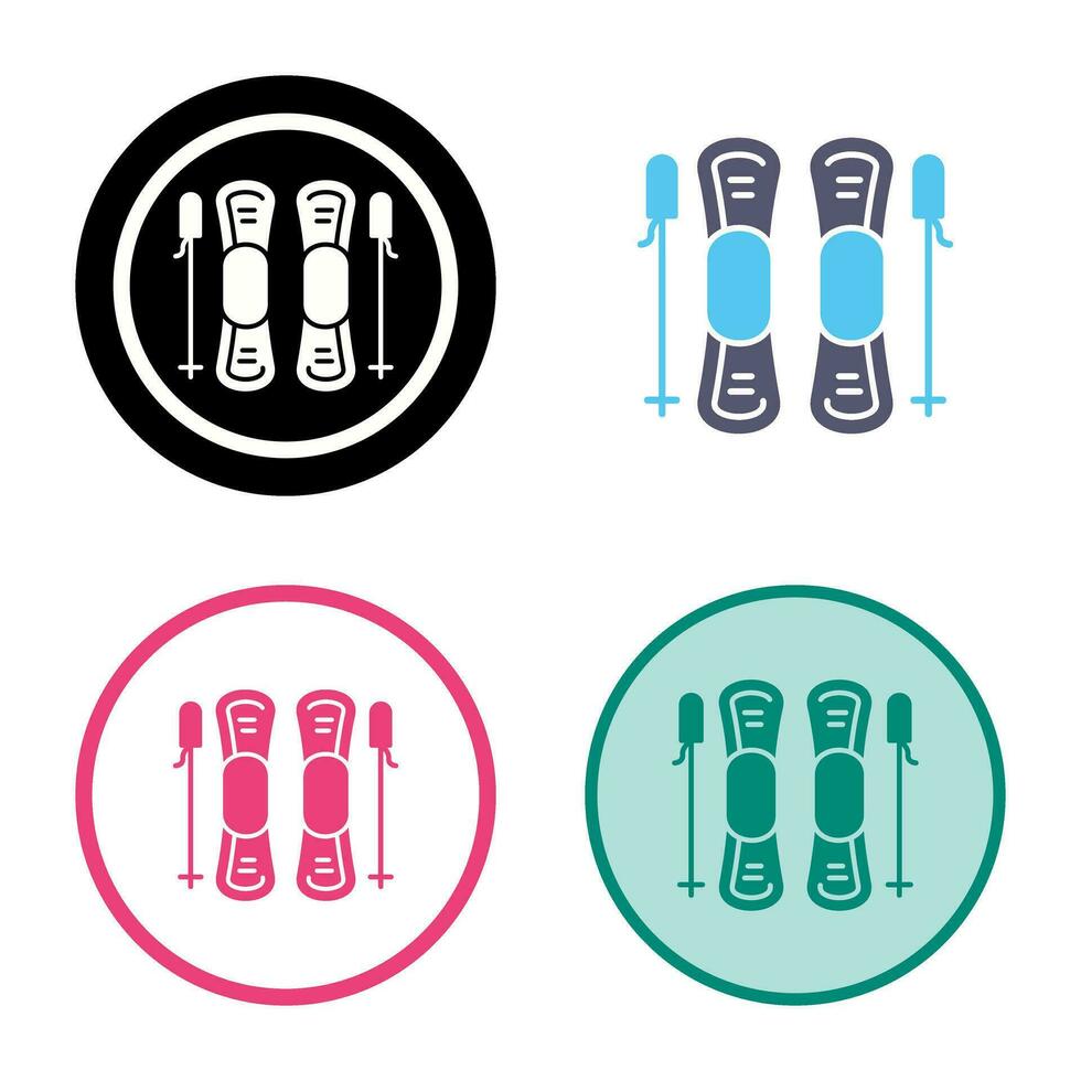 Ski Vector Icon