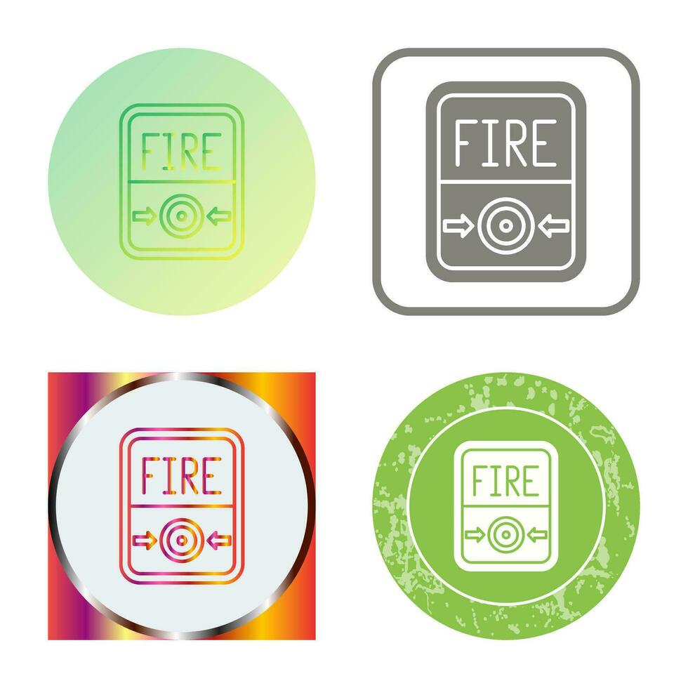 Fire Button Vector Icon