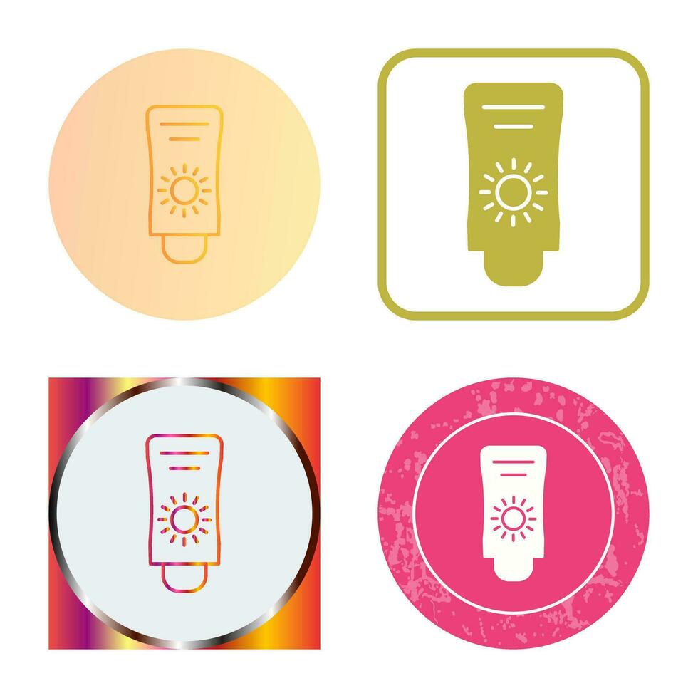 Sun Cream Vector Icon