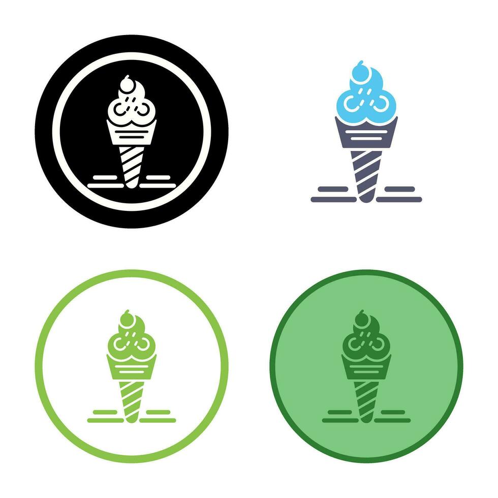 icono de vector de helado