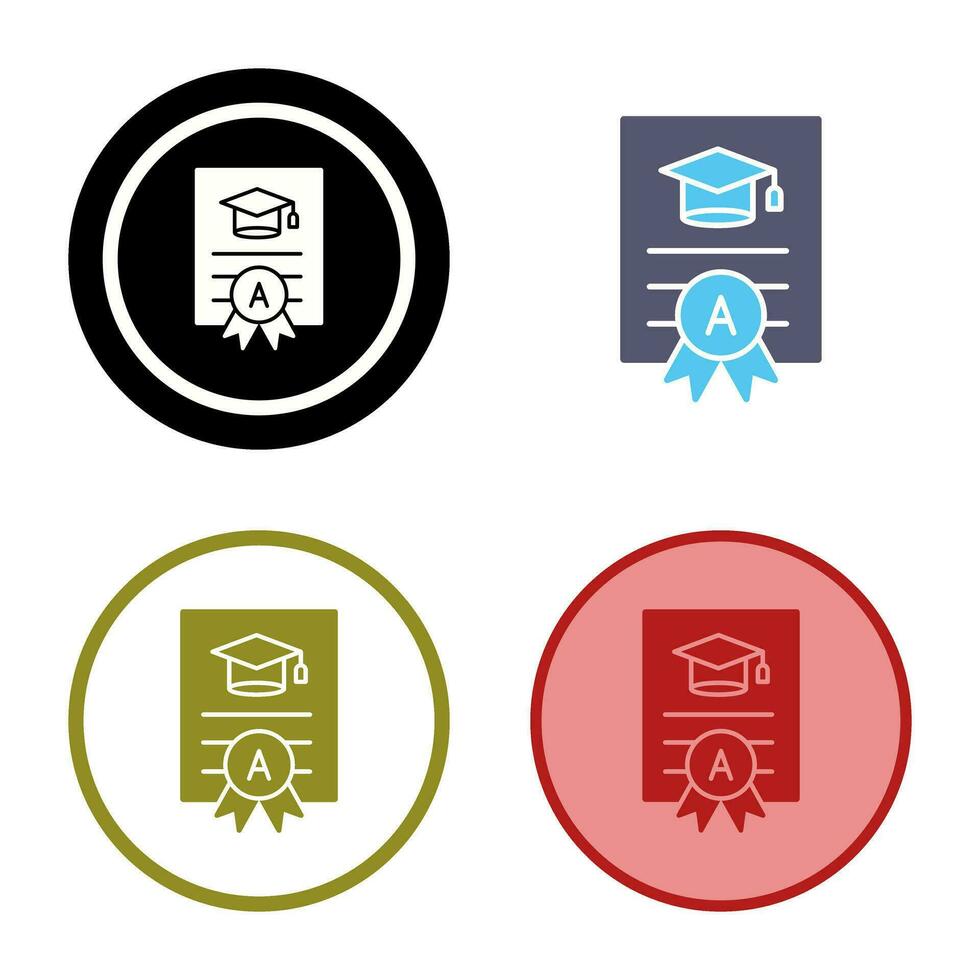 Report Card Vector Icon