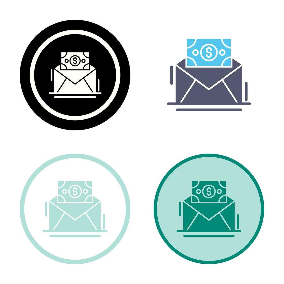 Mail Coin Vector Icon