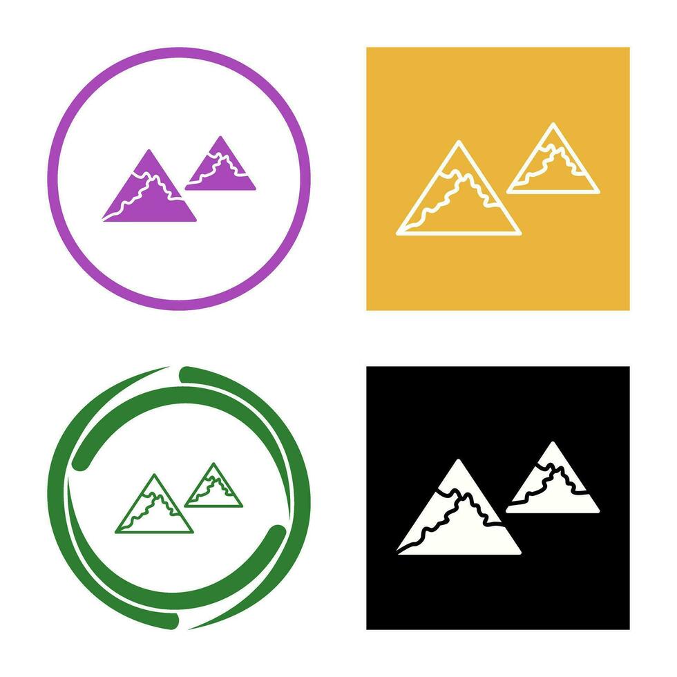 Unique Mountains Vector Icon