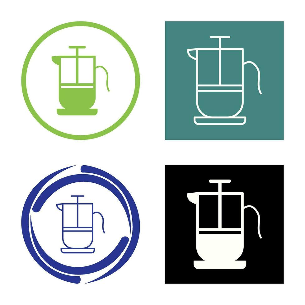 French Press Vector Icon